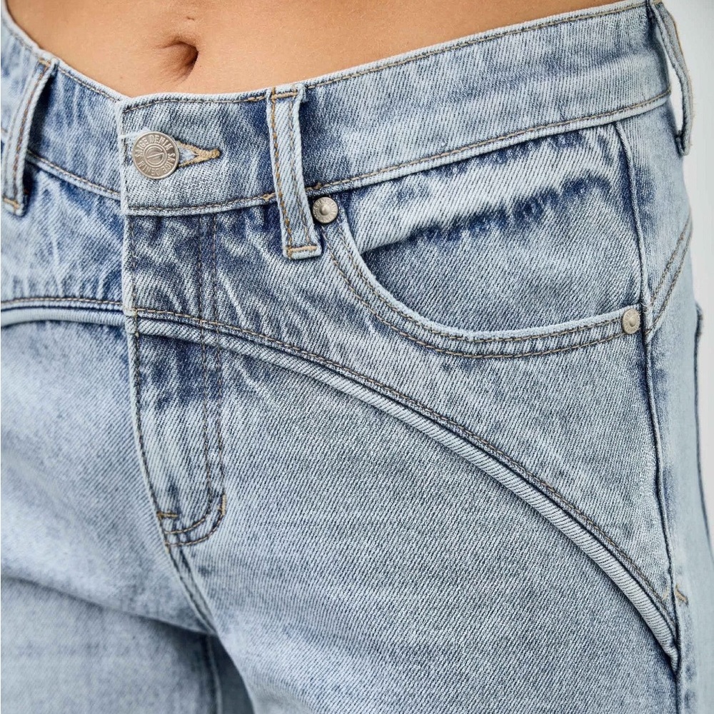 Mid Rise Straight Piping Pants - Picture 7 of 12